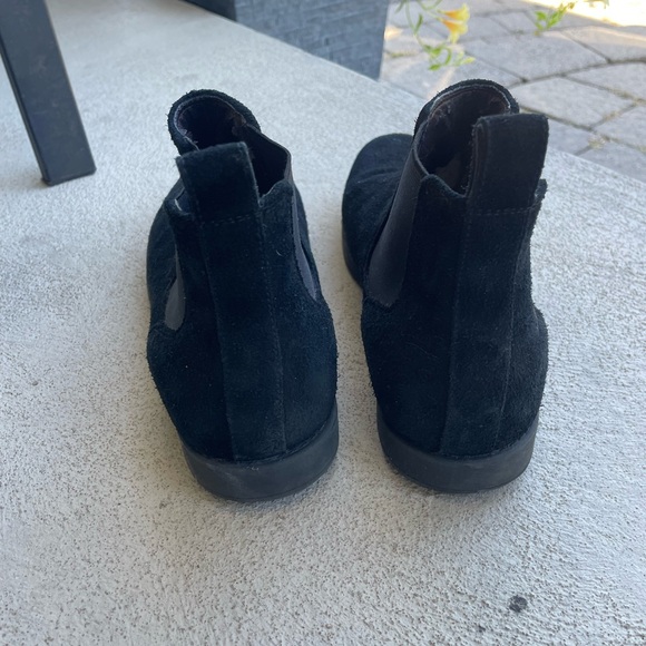 Black Suede Chelsea Boots - Picture 4 of 6
